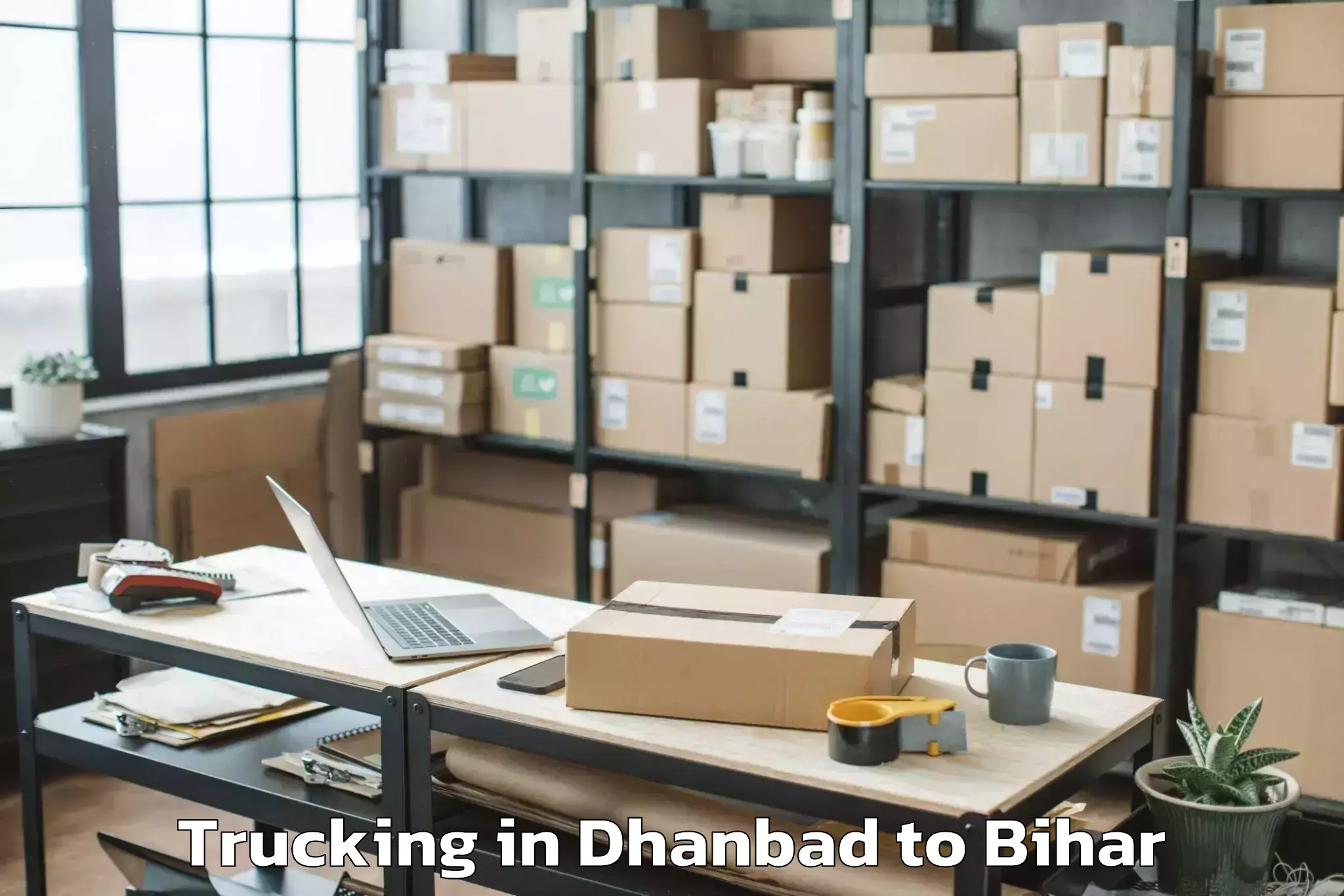 Book Dhanbad to Bhagwanpur Hat Trucking Online